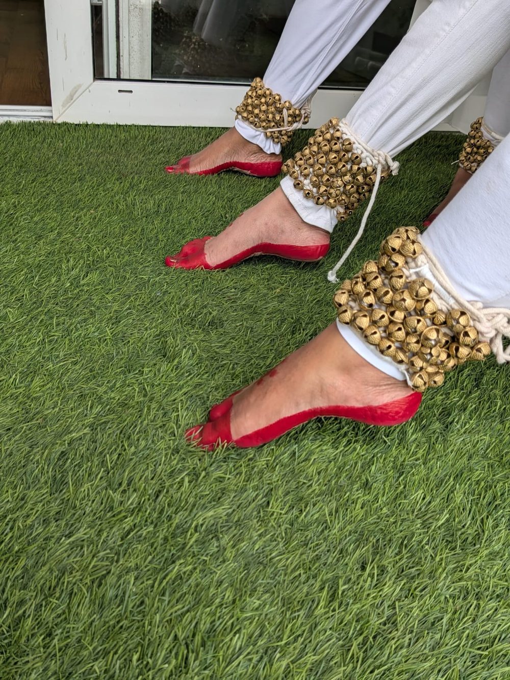Dancer's feet with ghungroo