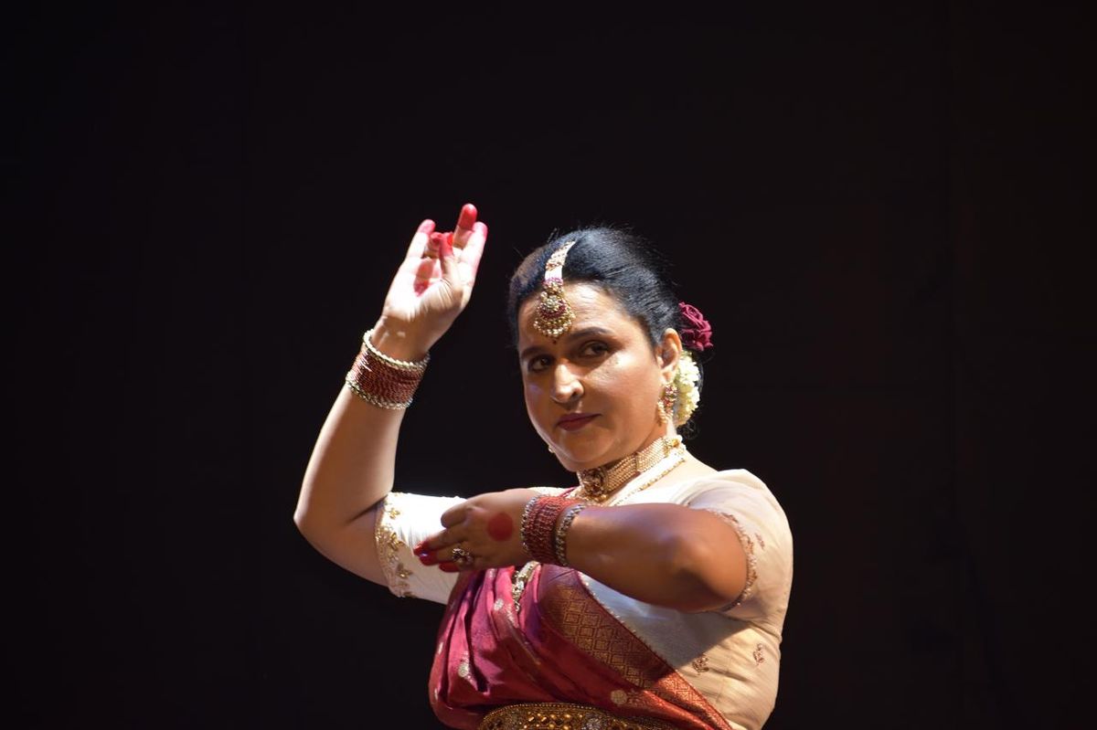 Shalu in a Kathak pose for Shiva Stotram